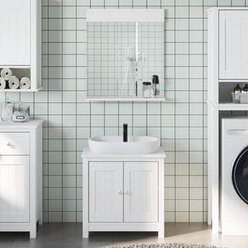 Vidaxl 2-dijelni BERG set kupaonskog namještaja, bijela, bor