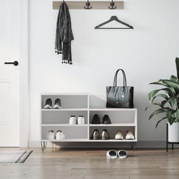Vidaxl Stalak za cipele Bijeli 102x36x60 cm Materijal na bazi drveta