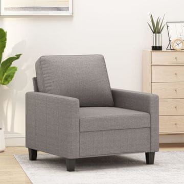 Vidaxl Fotelja, taupe, 60 cm, presvlaka od tkanine