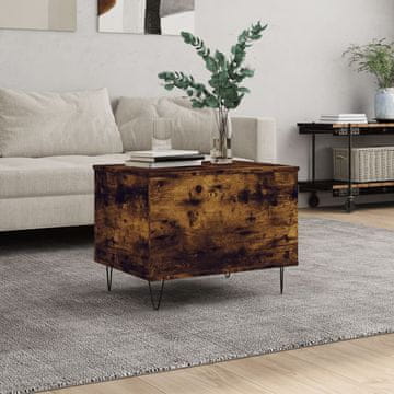 Vidaxl Klub stolić dimljeni hrast 60x44,5x45 cm