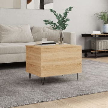 Vidaxl Klub stolić, Sonoma hrast 60x44,5x45 cm, Materijal na bazi drva