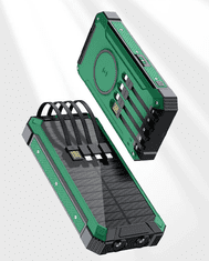 BOT Solarna power banka SP5 1 panel 20000mAh s kablovima crvena