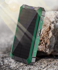 BOT Solarna power banka SP5 1 panel 20000mAh s kablovima crvena
