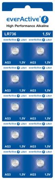 Ikonka Aga Baterije EverActive Alkaline G3 LR736 10 komada