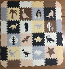 Ikonka Aga Pjenasta slagalica 143 cm x 143 cm 36 dijelova Dinosauri