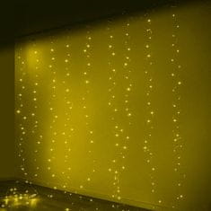 Ikonka Aga LED Svjetlosna zavjesa 3x3m 300 LED Topla bijela