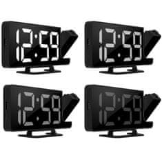 Izoxis Zrcalni sat s projektorom Crni Izoxis 19576