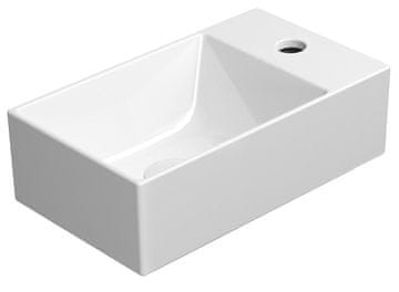 Gsi KUBE X Keramički Sudoper 40x23cm, Desni/Lijevi, Bijeli ExtraGlaze Antibakterijski