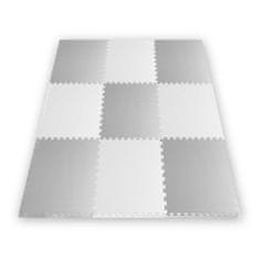 Ricokids Velika pjenasta podloga za slaganje bijela i siva Ricokids 180x180cm 9 komada