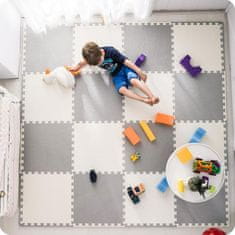 Ricokids Velika pjenasta podloga za slaganje bijela i siva Ricokids 180x180cm 9 komada