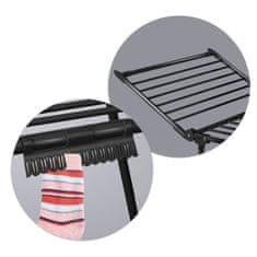 Massido Debora samostojeća sušilica rublja s mogućnošću izvlačenja, crna, 19 m