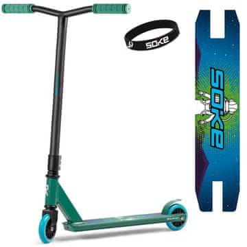 Soke GO Stunt Scooter Zeleni i Plavi