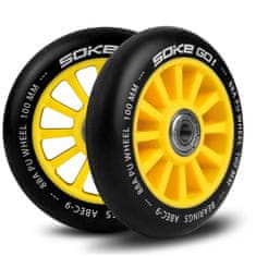 Soke Kotači za skuter 100 mm žuti 2 kom