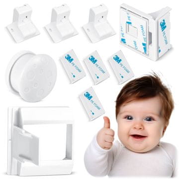 Ricokids 798000 magnetska brava za ormariće, 4 kom.
