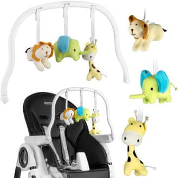 Ricokids Toy bar za stolicu Belo/Lindo/Tugo