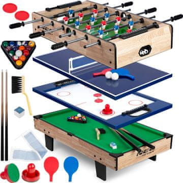 Neo-Sport 4-u-1 višenamjenski stol za igre 80x43x30cm NS-800 drveni