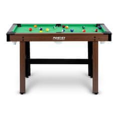 Neo-Sport Bilijarski stol 122 x 61 x 76 cm NS-807 tamnosmeđi