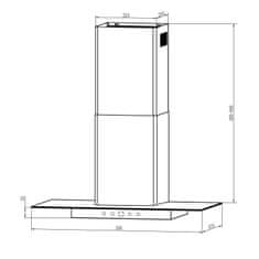 Berdsen 60 cm crna kuhinjska napa BT-217