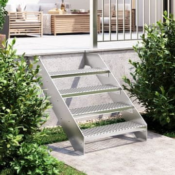 Vidaxl Mrežasta stepenica 70x24x7 cm pocinčani čelik