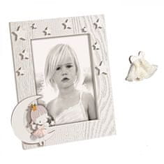 MASCAGNI A1498 DJEVOJKA NA MJESECU drveni okvir 13x18 ružičasta