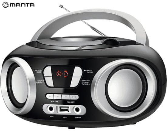 Manta MM9310BT CHILLI radio prijemnik, FM radio, Bluetooth 5.1, LCD zaslon, USB/AUX/Audio-in