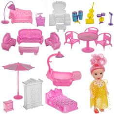 MG Dollhouse kućica za lutke 65 cm, ružičasta