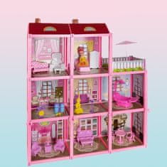 MG Dollhouse kućica za lutke 65 cm, ružičasta