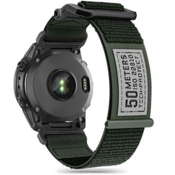 Tech-protect Scount remen za Garmin Fenix 5 / 6 / 6 Pro / 7 / 8 47mm / E, military green