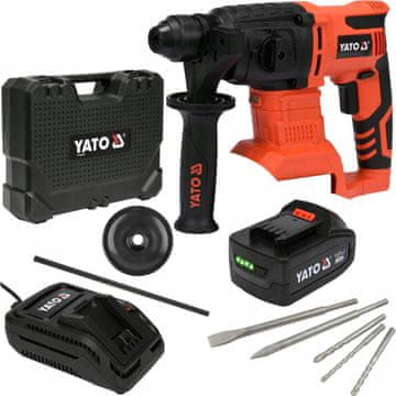 YATO SDS set plus akumulatorska udarna bušilica 18V 3Ah + kućište