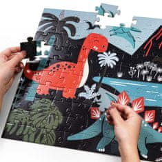 Aga4Kids Dječje svjetleće puzzle Dinosauri 100 dijelova
