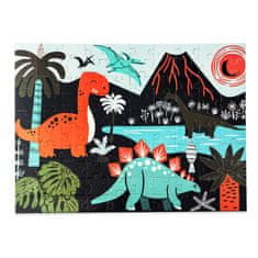 Aga4Kids Dječje svjetleće puzzle Dinosauri 100 dijelova