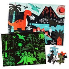 Aga4Kids Dječje svjetleće puzzle Dinosauri 100 dijelova