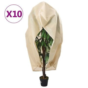 Vidaxl Zaštitne kapuljače s patentnim zatvaračem, 10 kom, 70 g/m², 3,14 x 2,5 m