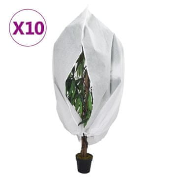Vidaxl Zaštitne kapuljače s patentnim zatvaračem, 10 kom, 70 g/m² 2,36 x 2 m