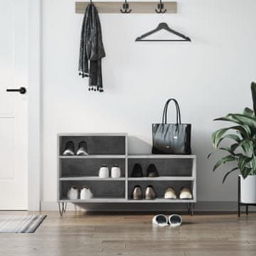 Vidaxl Ormarić za cipele, betonsko-sivi, 102 x 36 x 60 cm