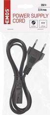 EMOS S1111 priključni kabel za DVD, CD, LCD, PVC, 2x0,5 mm, 1,75 m, crna