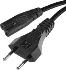 EMOS S1111 priključni kabel za DVD, CD, LCD, PVC, 2x0,5 mm, 1,75 m, crna