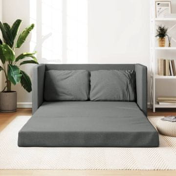 Vidaxl 2-u-1 Podna sofa tamno siva 112x174x55 cm tkanina