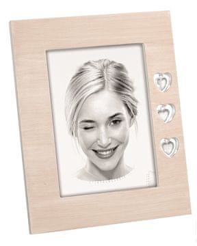 MASCAGNI A1574 VISEĆA SRCA PRIRODNO drveni okvir 13x18 ff