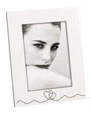 MASCAGNI A1551 2 SRCA LANAC BIJELI okvir drvo 13x18 bijela