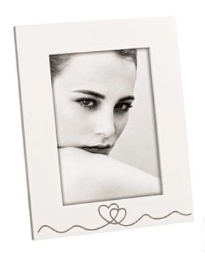 MASCAGNI A1551 2 SRCA LANAC BIJELI okvir drvo 13x18 bijela