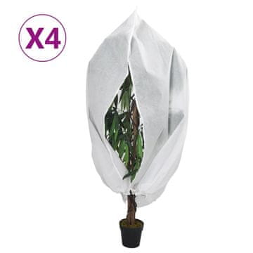 Vidaxl Zaštitne kapuljače s patentnim zatvaračima, 4 kom, 70 g/m², 1,2 x 1,8 m