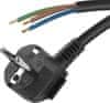 S18322 priključni kabel, PVC, 3x1,5 mm, 2 m, crna