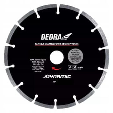 Dedra Dijamantna segmentna rezna ploča za keramiku i kamen 110 mm