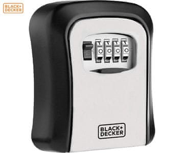 Black+Decker sef za ključeve s bravom, metal, 12x9x4 cm