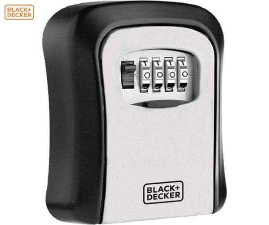 Black+Decker sef za ključeve s bravom, metal, 12x9x4 cm