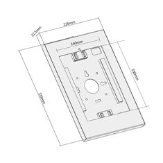 Maclean Držač za tablet MC-474W bijeli