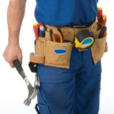Beast Tools Ojačani kožni remen za alat s 11 džepova