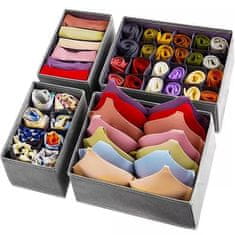 MG Underwear organizator za donje rublje 4kom, siva