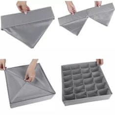 MG Underwear organizator za donje rublje 4kom, siva
